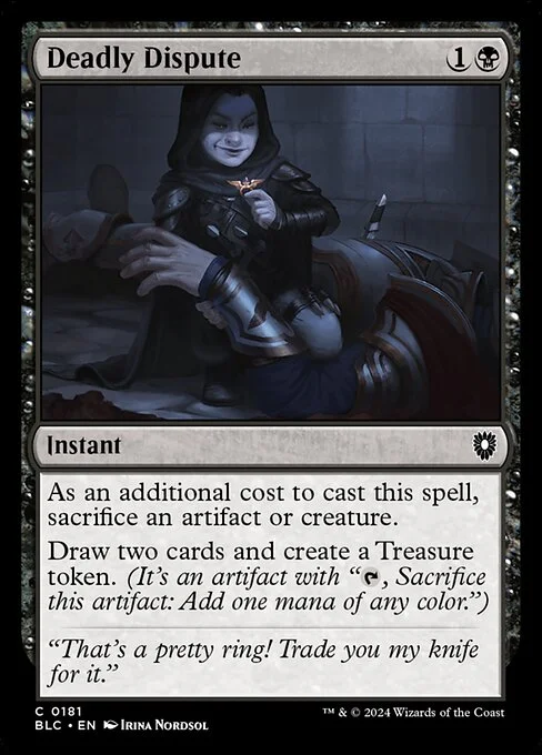 Deadly Dispute, carta Magic di tipo Instant illustrata da Irina Nordsol