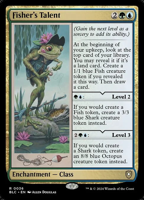 Fisher's Talent, carta Magic di tipo Enchantment — Class illustrata da Allen Douglas
