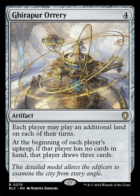 Ghirapur Orrery, carta Magic di tipo Artifact illustrata da Kirsten Zirngibl