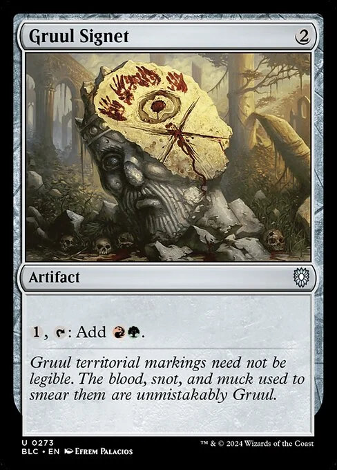 Gruul Signet, carta Magic di tipo Artifact illustrata da Efrem Palacios