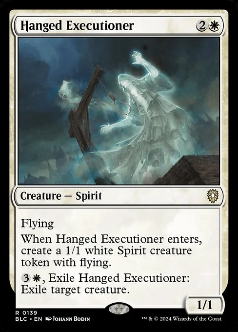 Hanged Executioner, carta Magic di tipo Creature — Spirit illustrata da Johann Bodin