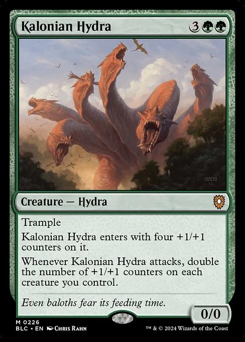 Kalonian Hydra, carta Magic di tipo Creature — Hydra illustrata da Chris Rahn