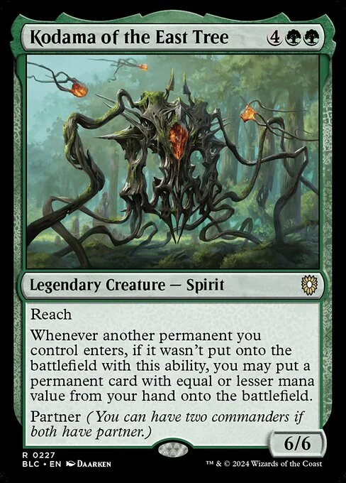 Kodama of the East Tree, carta Magic di tipo Legendary Creature — Spirit illustrata da Daarken