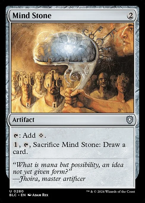 Mind Stone, carta Magic di tipo Artifact illustrata da Adam Rex