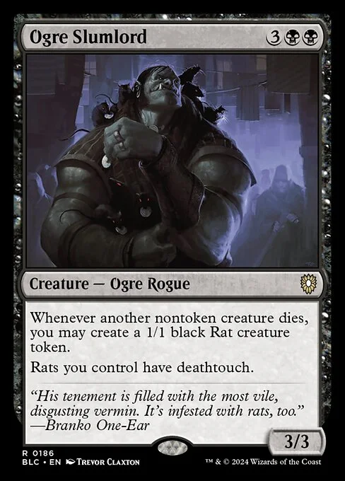 Ogre Slumlord, carta Magic di tipo Creature — Ogre Rogue illustrata da Trevor Claxton