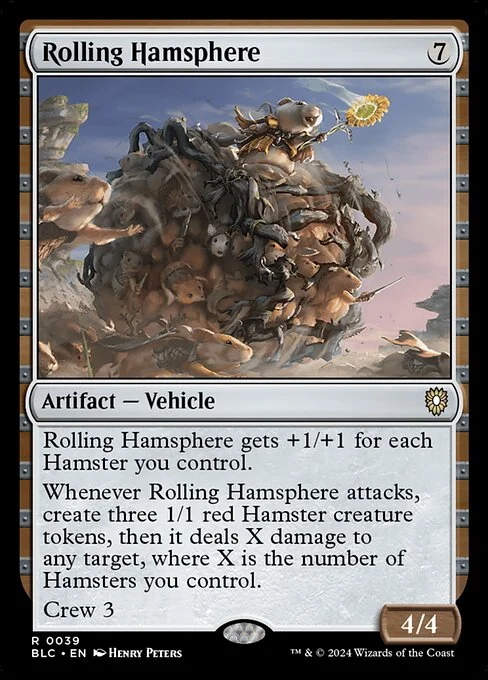 Rolling Hamsphere, carta Magic di tipo Artifact — Vehicle illustrata da Henry Peters