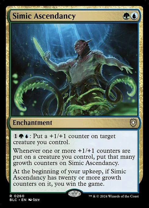 Simic Ascendancy, carta Magic di tipo Enchantment illustrata da Izzy