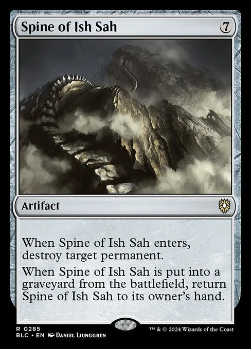 Spine of Ish Sah, carta Magic di tipo Artifact illustrata da Daniel Ljunggren