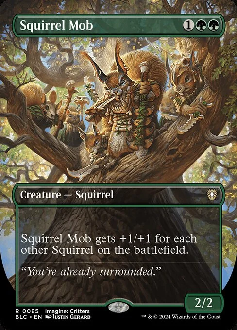 Squirrel Mob, carta Magic di tipo Creature — Squirrel illustrata da Justin Gerard