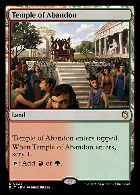 Temple of Abandon, carta Magic di tipo Land illustrata da Mike Bierek