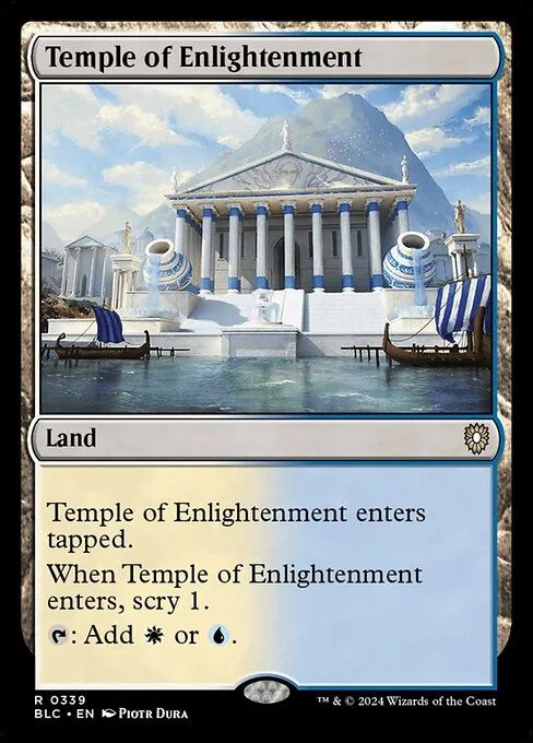 Temple of Enlightenment, carta Magic di tipo Land illustrata da Piotr Dura