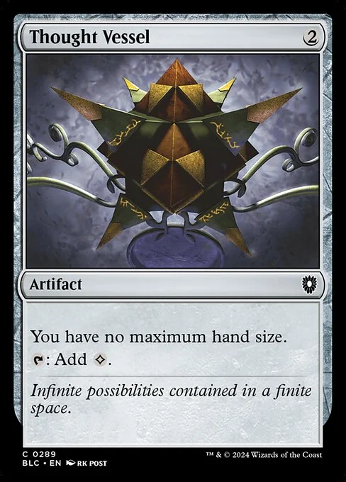 Thought Vessel, carta Magic di tipo Artifact illustrata da rk post