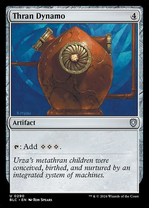 Thran Dynamo, carta Magic di tipo Artifact illustrata da Ron Spears