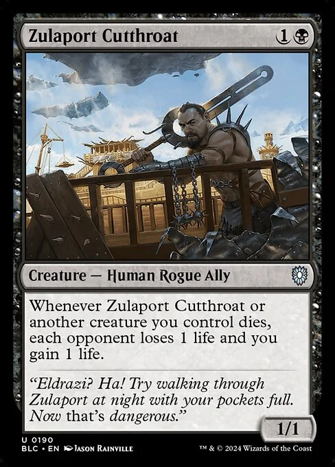 Zulaport Cutthroat, carta Magic di tipo Creature — Human Rogue Ally illustrata da Jason Rainville