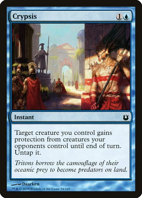 Crypsis, carta Magic di tipo Instant illustrata da Daarken