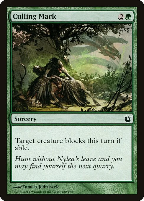 Culling Mark, carta Magic di tipo Sorcery illustrata da Tomasz Jedruszek