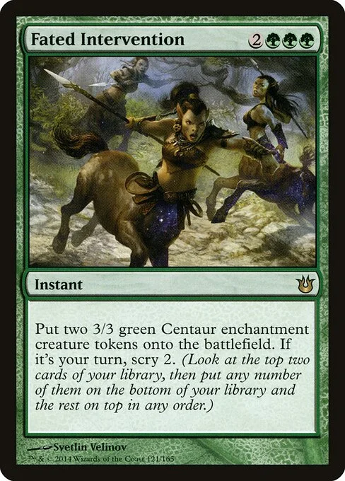 Fated Intervention, carta Magic di tipo Instant illustrata da Svetlin Velinov