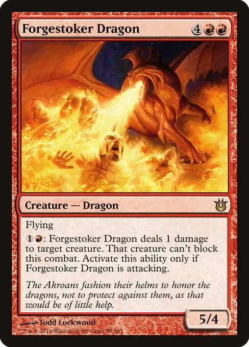 Forgestoker Dragon, carta Magic di tipo Creature — Dragon illustrata da Todd Lockwood