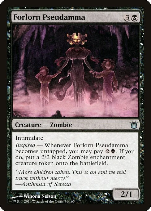Forlorn Pseudamma, carta Magic di tipo Creature — Zombie illustrata da Winona Nelson