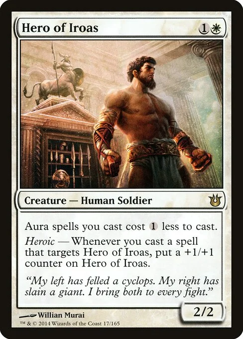Hero of Iroas, carta Magic di tipo Creature — Human Soldier illustrata da Willian Murai