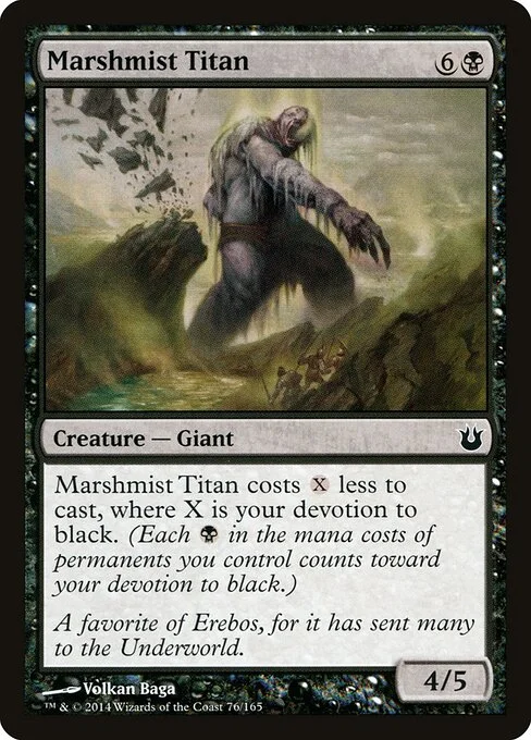 Marshmist Titan, carta Magic di tipo Creature — Giant illustrata da Volkan Baǵa