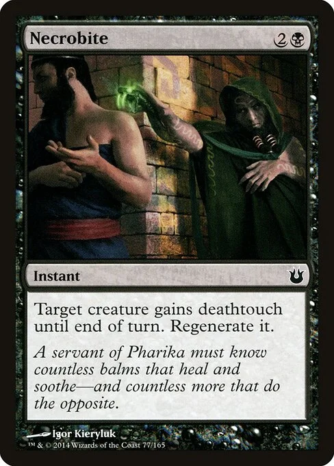 Necrobite, carta Magic di tipo Instant illustrata da Igor Kieryluk