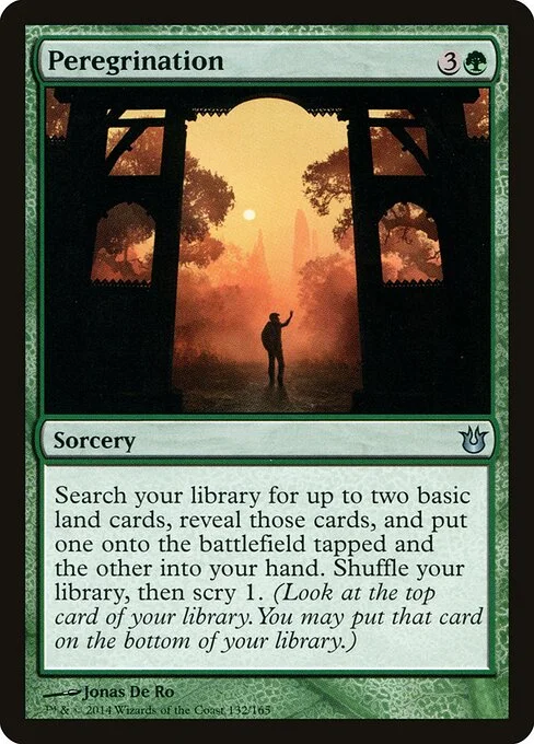 Peregrination, carta Magic di tipo Sorcery illustrata da Jonas De Ro