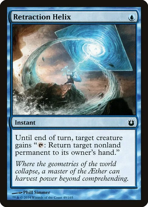 Retraction Helix, carta Magic di tipo Instant illustrata da Phill Simmer