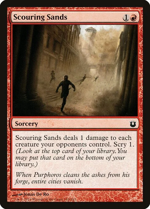 Scouring Sands, carta Magic di tipo Sorcery illustrata da Jonas De Ro