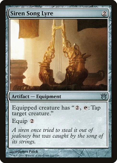 Siren Song Lyre, carta Magic di tipo Artifact — Equipment illustrata da James Paick