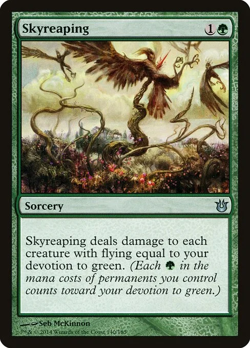 Skyreaping, carta Magic di tipo Sorcery illustrata da Seb McKinnon