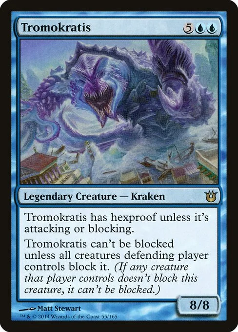 Tromokratis, carta Magic di tipo Legendary Creature — Kraken illustrata da Matt Stewart