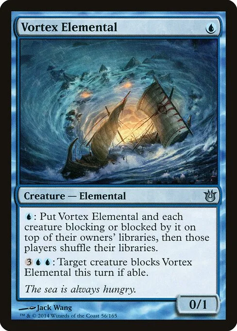 Vortex Elemental, carta Magic di tipo Creature — Elemental illustrata da Jack Wang
