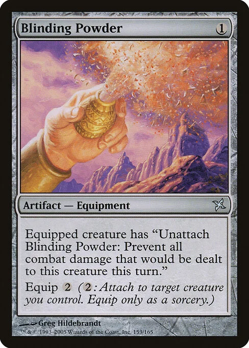 Blinding Powder, carta Magic di tipo Artifact — Equipment illustrata da Greg Hildebrandt