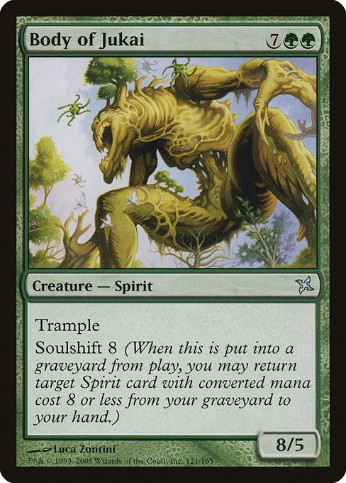 Body of Jukai, carta Magic di tipo Creature — Spirit illustrata da Luca Zontini