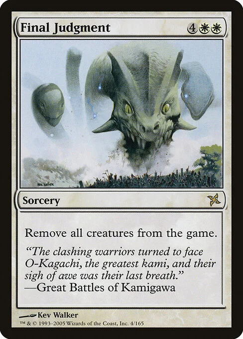 Final Judgment, carta Magic di tipo Sorcery illustrata da Kev Walker