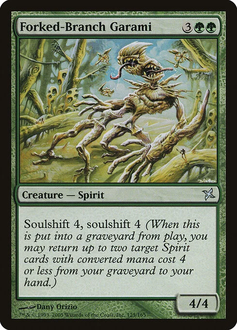 Forked-Branch Garami, carta Magic di tipo Creature — Spirit illustrata da Dany Orizio