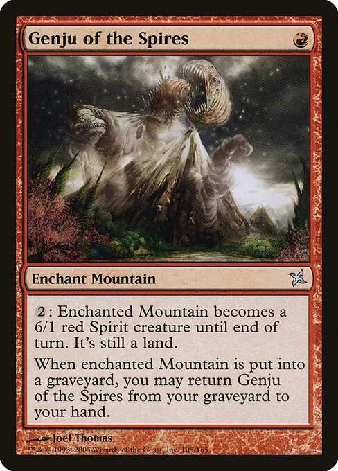 Genju of the Spires, carta Magic di tipo Enchantment — Aura illustrata da Joel Thomas