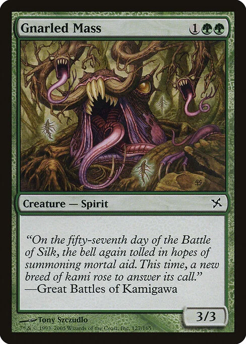 Gnarled Mass, carta Magic di tipo Creature — Spirit illustrata da Tony Szczudlo
