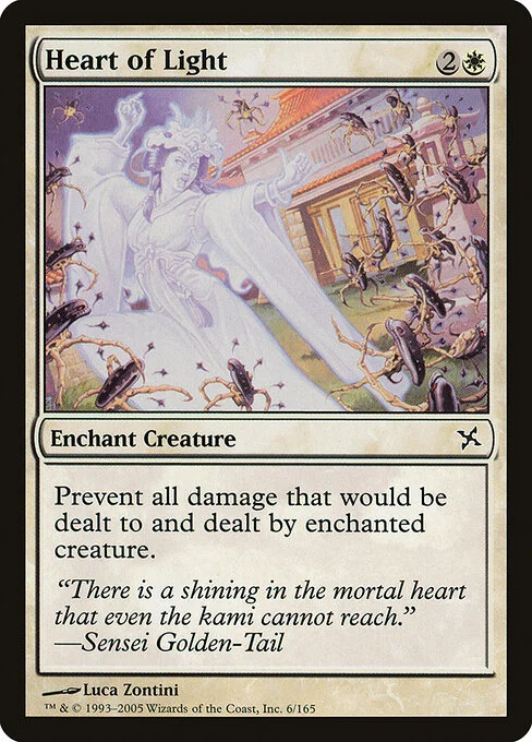 Heart of Light, carta Magic di tipo Enchantment — Aura illustrata da Luca Zontini