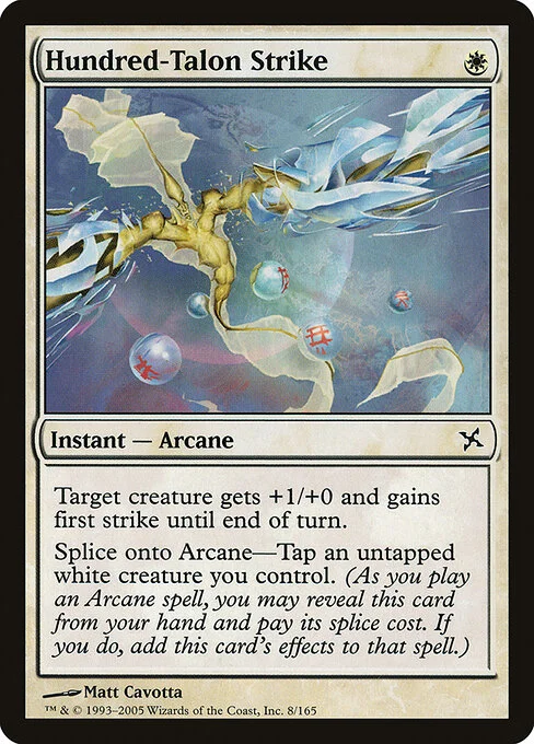 Hundred-Talon Strike, carta Magic di tipo Instant — Arcane illustrata da Matt Cavotta