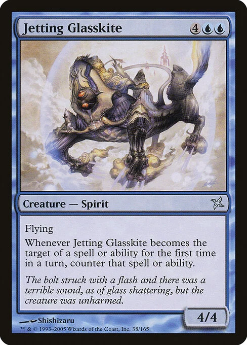 Jetting Glasskite, carta Magic di tipo Creature — Spirit illustrata da Shishizaru