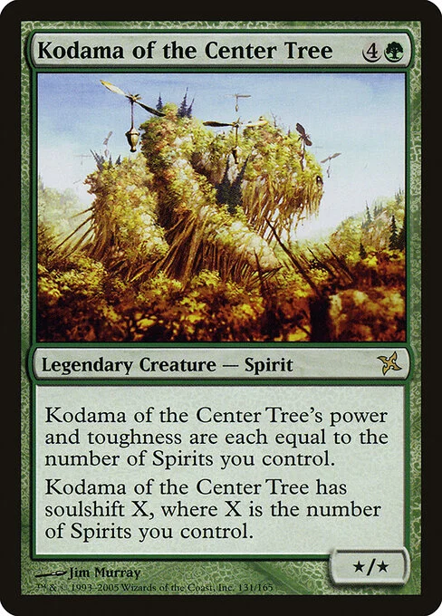 Kodama of the Center Tree, carta Magic di tipo Legendary Creature — Spirit illustrata da Jim Murray