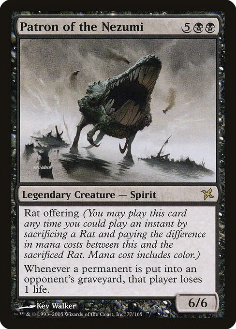 Patron of the Nezumi, carta Magic di tipo Legendary Creature — Spirit illustrata da Kev Walker