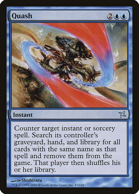 Quash, carta Magic di tipo Instant illustrata da Shishizaru