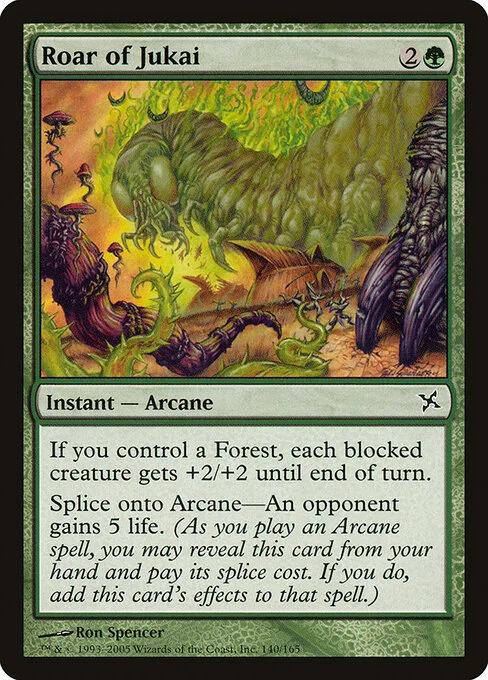 Roar of Jukai, carta Magic di tipo Instant — Arcane illustrata da Ron Spencer