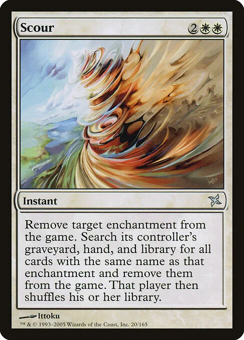 Scour, carta Magic di tipo Instant illustrata da Ittoku