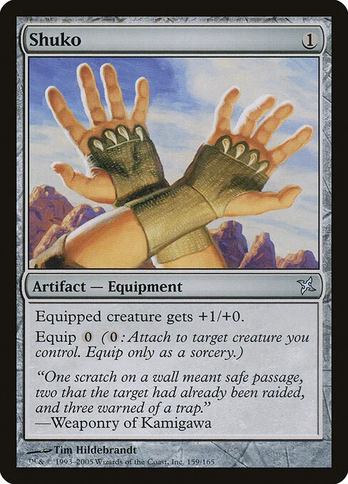 Shuko, carta Magic di tipo Artifact — Equipment illustrata da Greg Hildebrandt