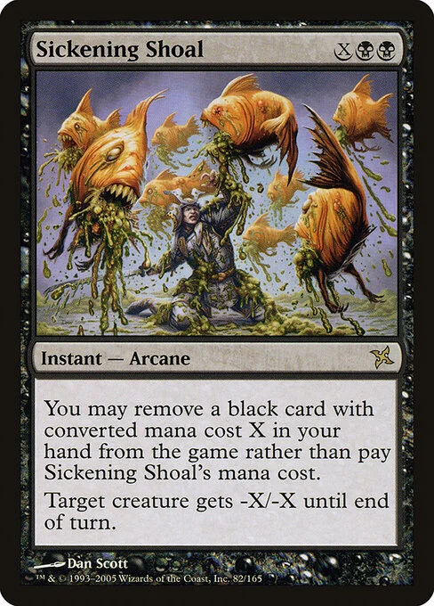 Sickening Shoal, carta Magic di tipo Instant — Arcane illustrata da Dan Murayama Scott