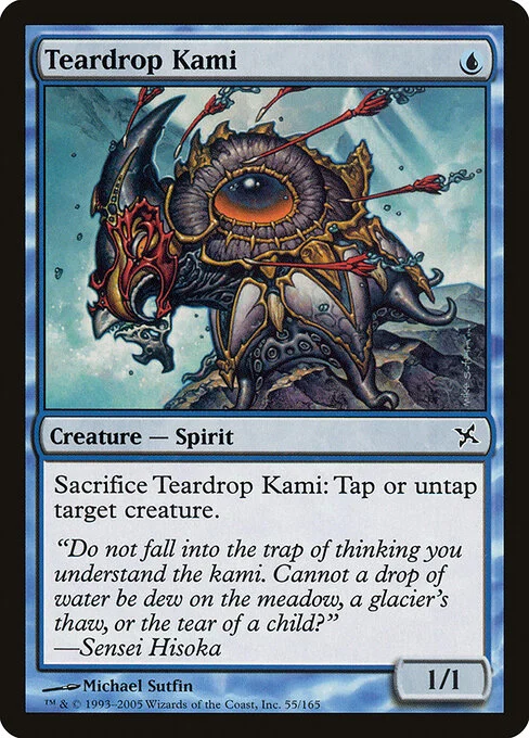Teardrop Kami, carta Magic di tipo Creature — Spirit illustrata da Michael Sutfin